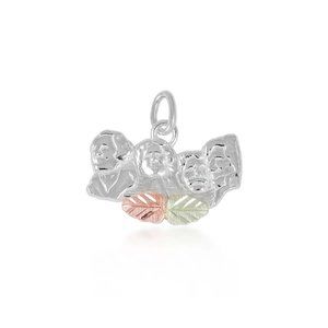 Black Hills Gold Mt. Rushmore Charm in Sterling Silver